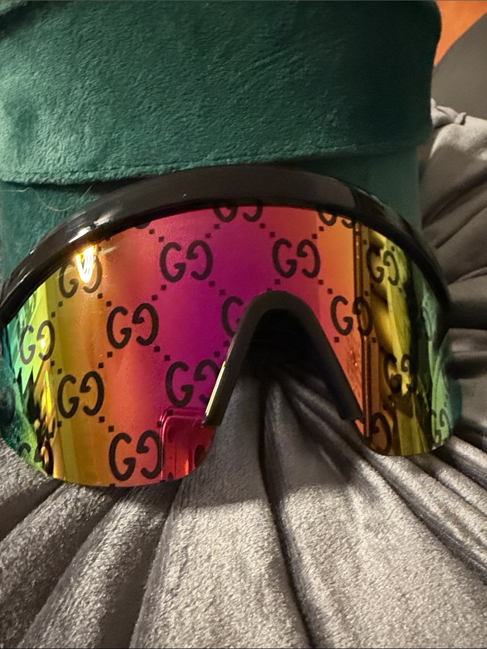 Gucci Logo Shield Sunglasses